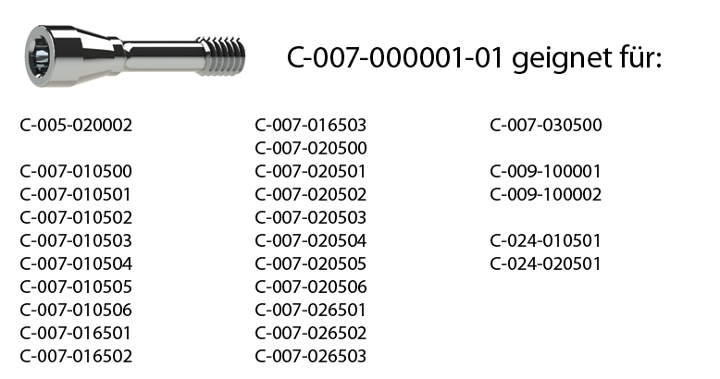 ICX Connecting Screw, Silver
